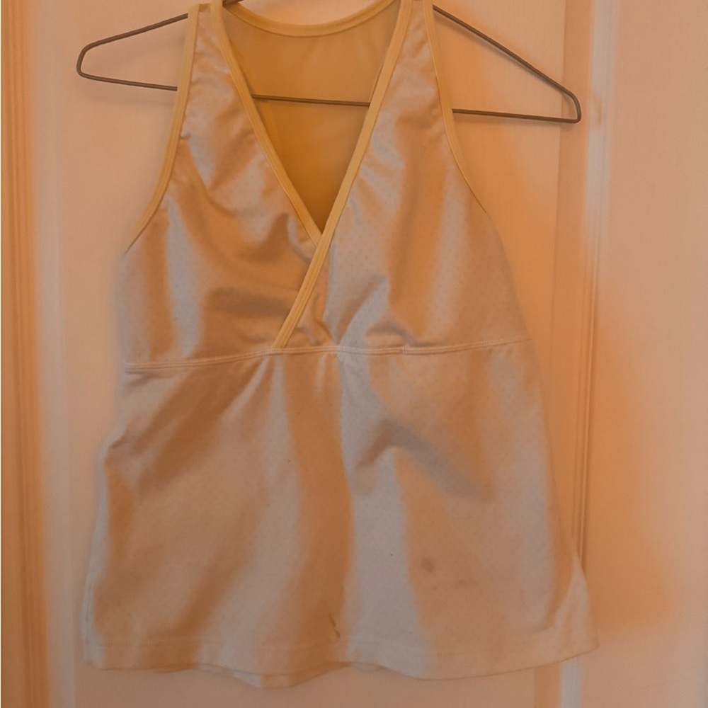 2 for $15 Lululemon Cream Sleeveless Wrap Top